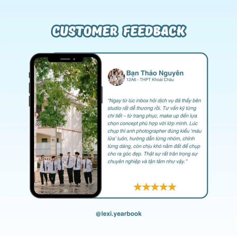 [Review Chân Thực] Chụp Kỷ Yếu Với Lexi Yearbook: “Thật Sự Rất Trân Trọng Sự Chuyên Nghiệp Và Tận Tâm!”