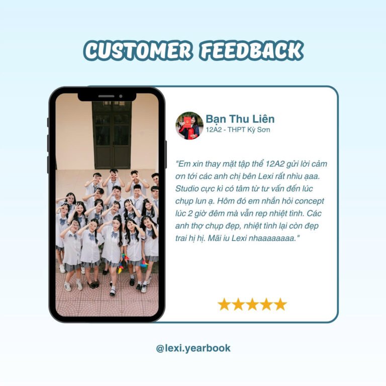 [Review Chân Thực] Chụp Kỷ Yếu Cùng Lexi Yearbook: “Mãi Iu Lexi Nhaaaaaaaa!” – Lời Tri Ân Từ 12A2 THPT Kỳ Sơn